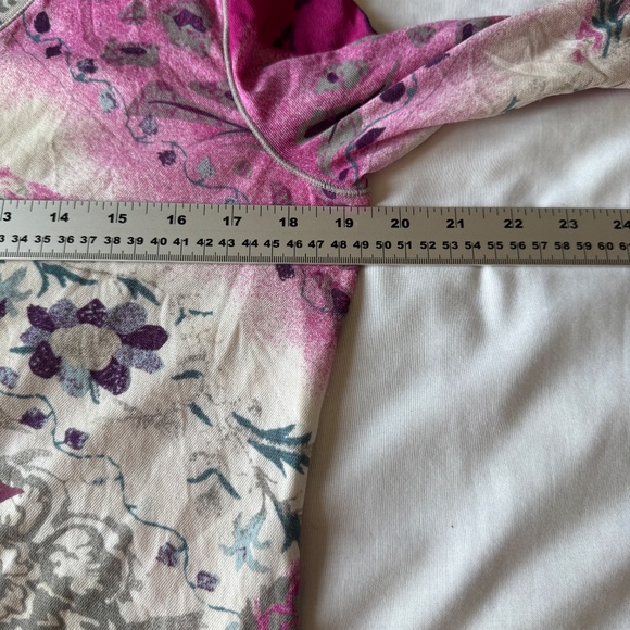 Tribal Long Sleeve‎ Embellished Top Wearable Art Long Sleeve Pink XL Lightweight - Picture 9 of 12